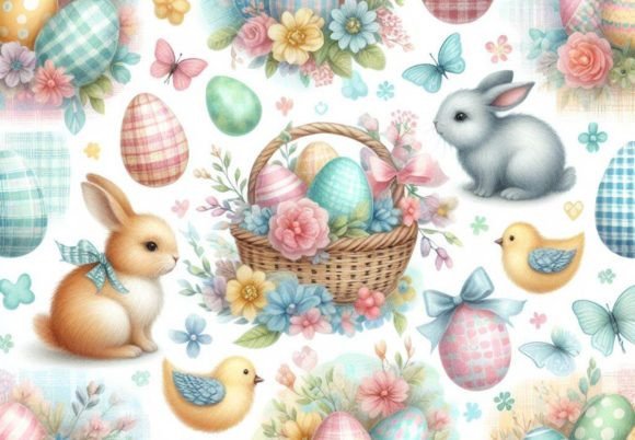 12 Easter Backgrounds and 8 Free: Your Essential Papercrafting Kit