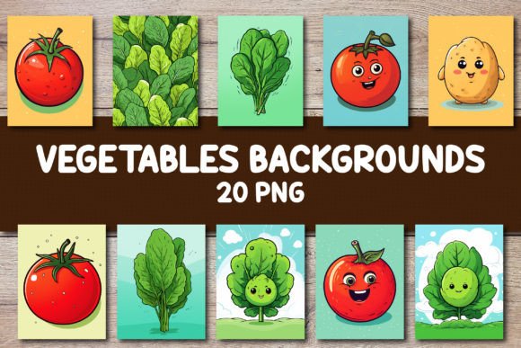 Cultivating Creativity with Vegetables Backgrounds for Covers