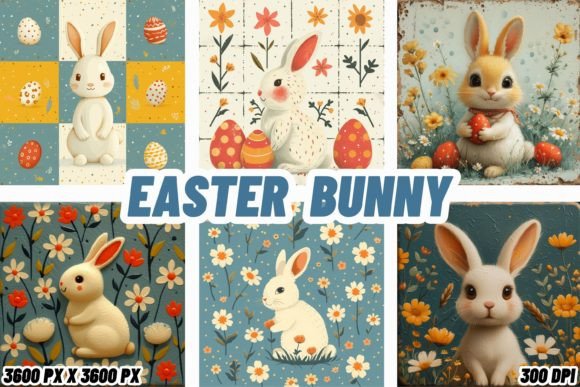 Easter Bunny Backgrounds: 10 Enchanting Designs for Digital Creatives