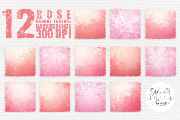 Elevate Your Art with Rose Grunge Texture Backgrounds
