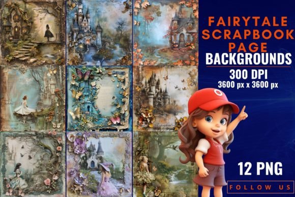 Enchanted Design: Using Fairytale Scrapbook Page Backgrounds