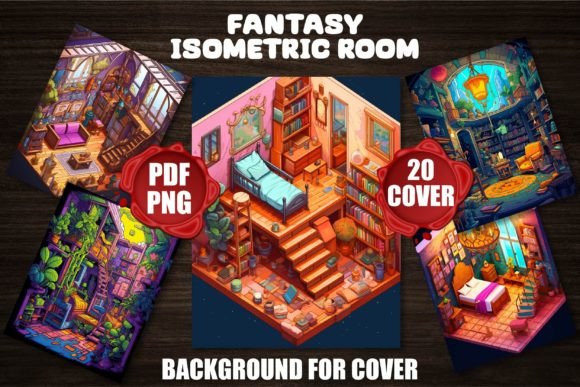 Enchanting Covers: The Power of Isometric Fantasy Backgrounds