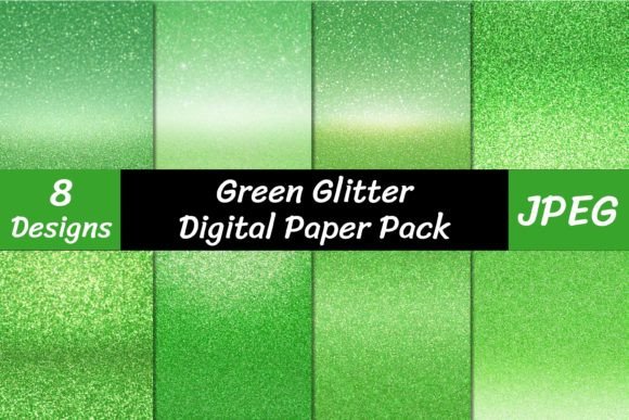 Green Glitter Texture Backgrounds: A Designer's Go-To Sparkle
