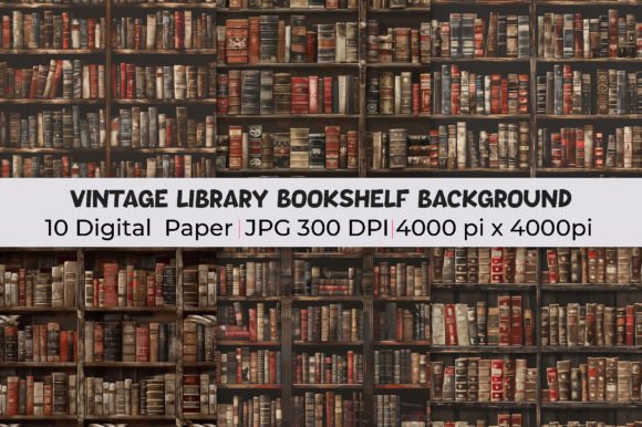 Library Bookshelf Backgrounds: A Spectrum of Sophistication