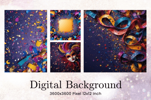 Mardi Gras Backgrounds Blank Wallpaper: A Designer's Digital Canvas
