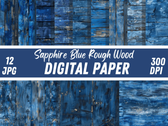 Sapphire Blue Rough Wood: A Whimsical Texture for Modern Crafts