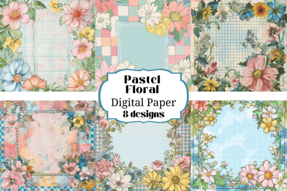 Soft Blooms: Why Pastel Floral Digital Paper Backgrounds Are a Game-Changer
