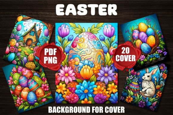 Spring's Visual Storytelling: Easter Backgrounds for Covers