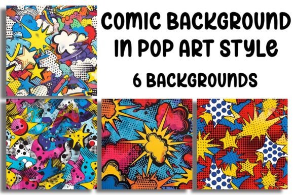 Unleashing Energy with Pop Art Style Comic Backgrounds