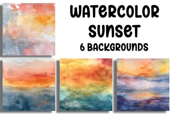 Watercolor Sunset Backgrounds: A Designer's Guide to Serene Visuals
